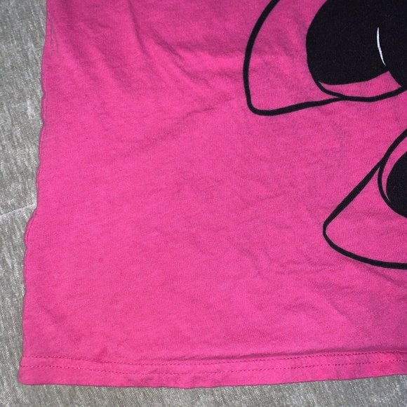 Disney Tall Womens Pink Minnie Mouse Short Sleeve T-shirt XL & Headband - Picture 5 of 11